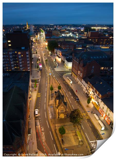 Humberstone Gate, Leicester Print by Scott Pollard