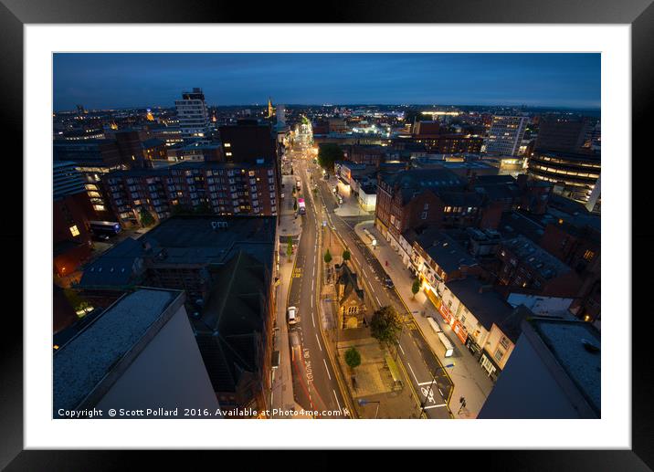Humberstone Gate, Leicester Framed Mounted Print by Scott Pollard