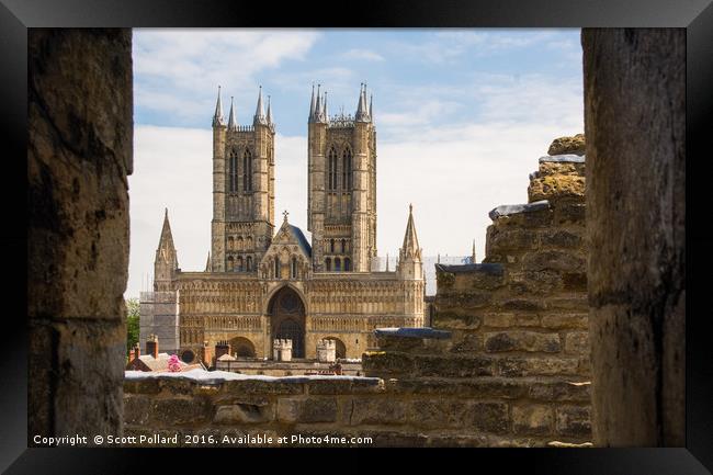 Lincoln Cathedral Framed Print by Scott Pollard