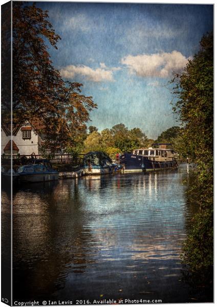 Above The Mill At Goring Canvas Print by Ian Lewis