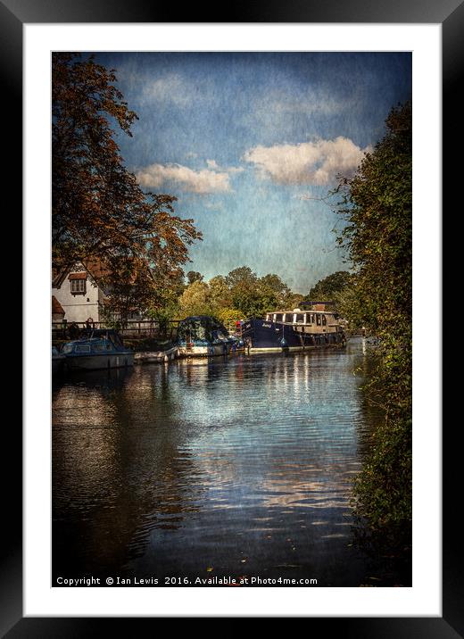 Above The Mill At Goring Framed Mounted Print by Ian Lewis