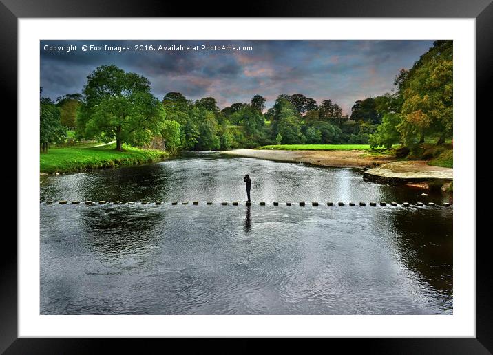 River walk Framed Mounted Print by Derrick Fox Lomax