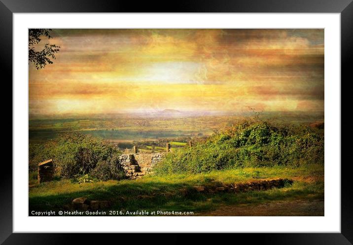 Wooky Lookout. Framed Mounted Print by Heather Goodwin