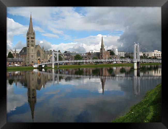 Inverness Reflections Framed Print by Jacqi Elmslie