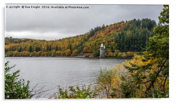 Lake Vyrnwy Acrylic by Sue Knight