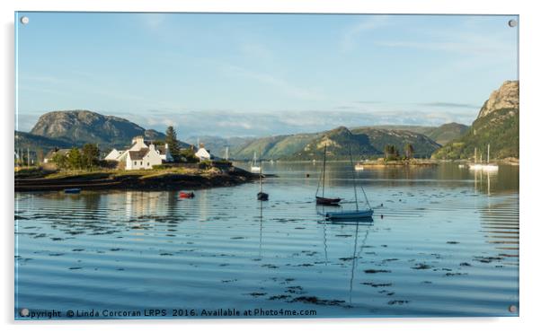 Plockton Acrylic by Linda Corcoran LRPS CPAGB