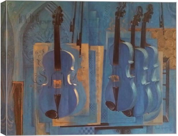 Violins Canvas Print by Marianne Mhitaryan