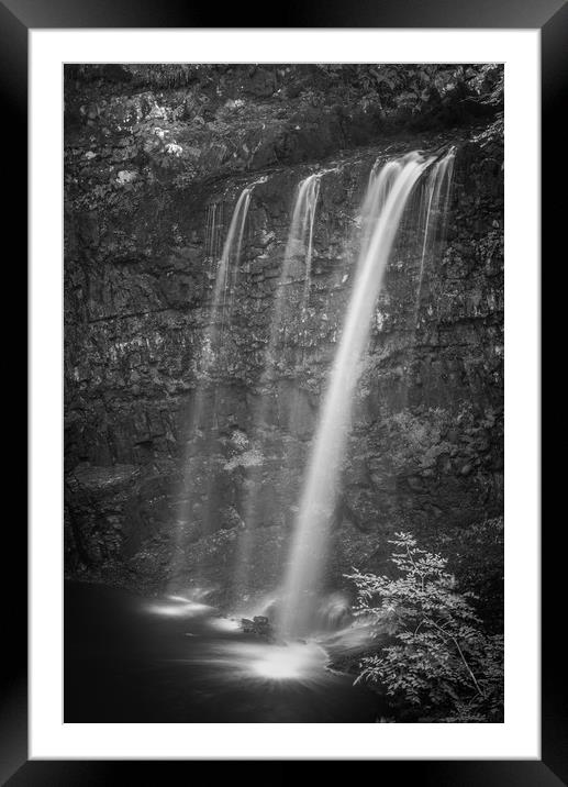 Upper Dalcairney Falls Framed Mounted Print by Gareth Burge Photography