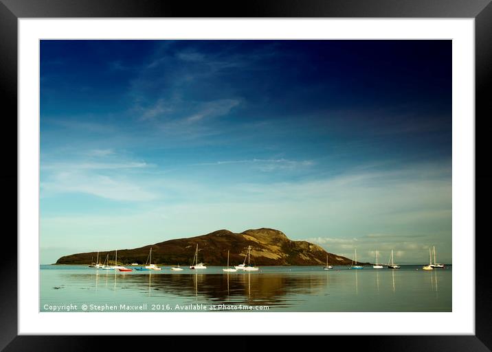 Holy Island Framed Mounted Print by Stephen Maxwell