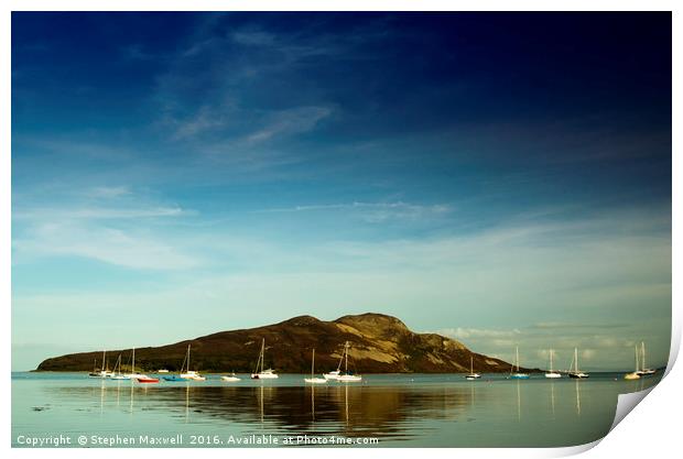 Holy Island Print by Stephen Maxwell