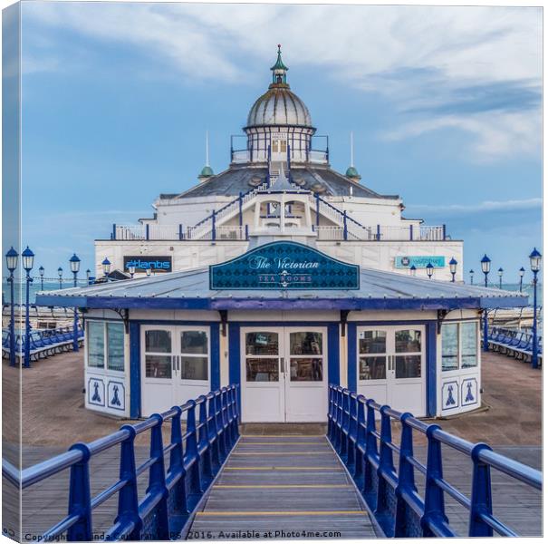 Eastbourne Pier Canvas Print by Linda Corcoran LRPS CPAGB