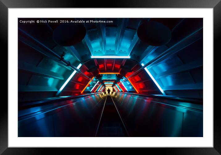 Warp Speed Framed Mounted Print by Nick Powell