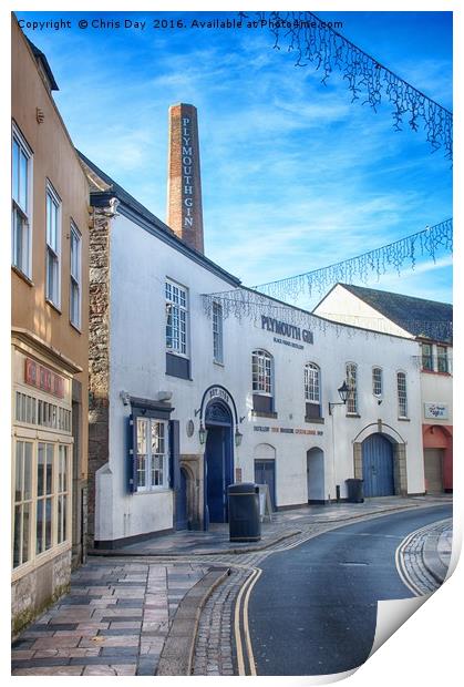 Plymouth Gin Distillery Print by Chris Day