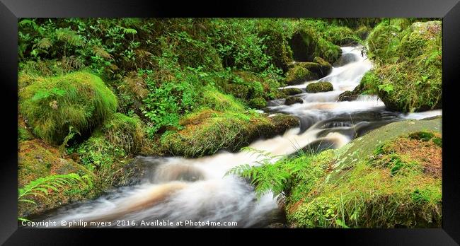    Wyming Brook                                 Framed Print by philip myers