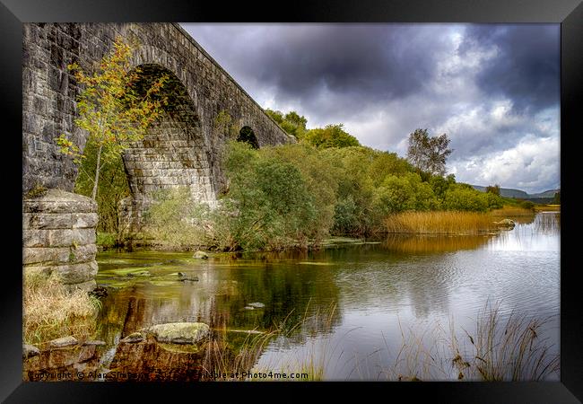 Stroan Viaduct and Loch Framed Print by Alan Simpson