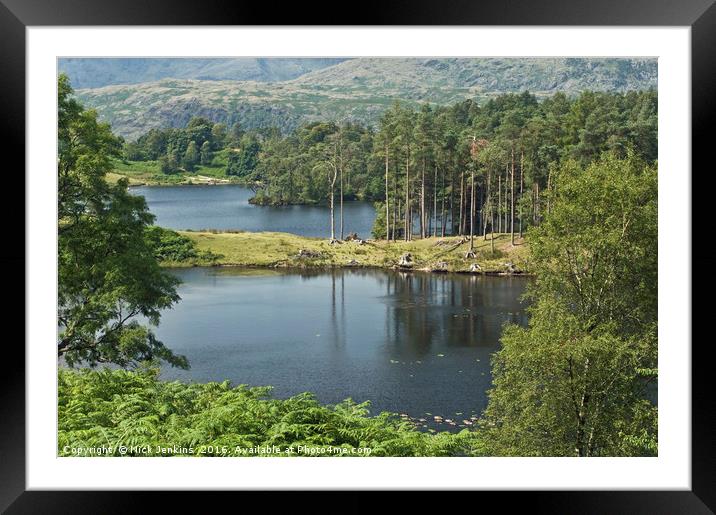 Tarn Hows Lake in the Lake District National Park Framed Mounted Print by Nick Jenkins