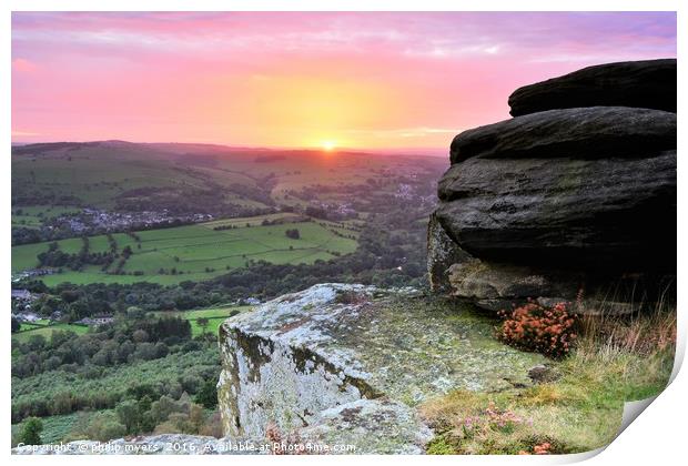 Curbar Edge                                     Print by philip myers