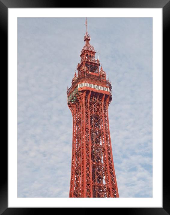 Blackpool Tower Framed Mounted Print by Victor Burnside