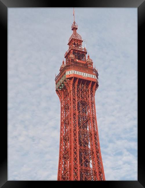 Blackpool Tower Framed Print by Victor Burnside