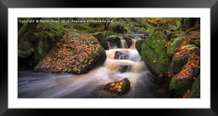 Enchanting Autumnal Stream Framed Mounted Print by K7 Photography