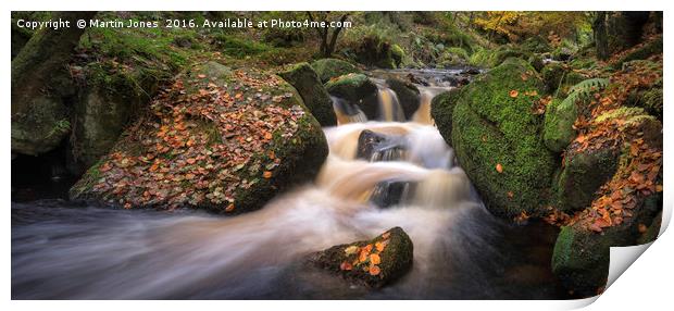 Enchanting Autumnal Stream Print by K7 Photography