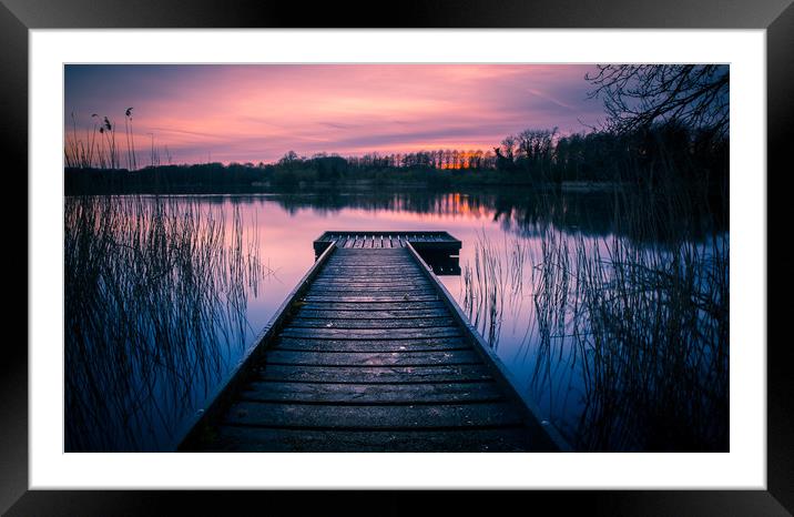 The day ends Framed Mounted Print by Philip Male