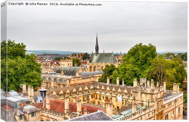 Oxford Cityscape Canvas Print by Juha Remes