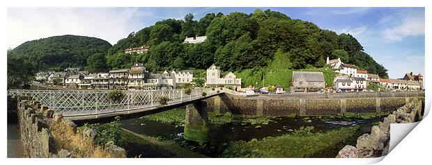 Lynmouth Panoramic Print by graham young
