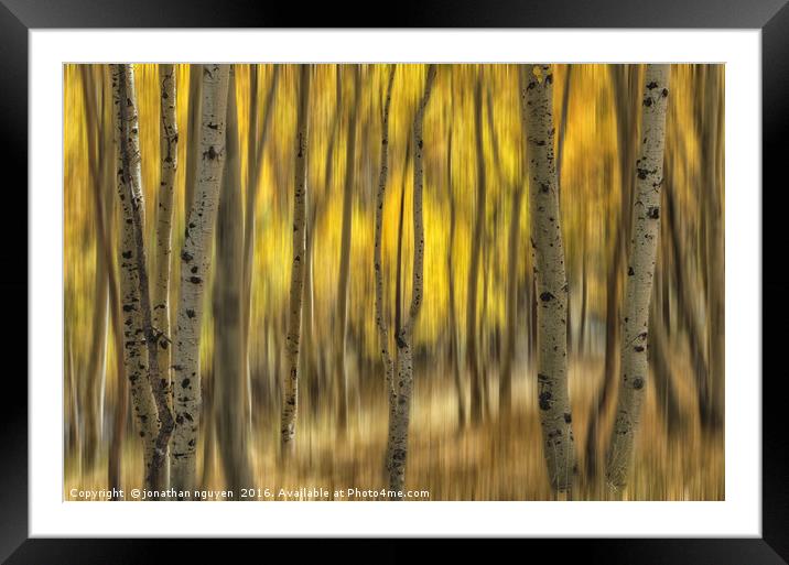 Fall Abstract Framed Mounted Print by jonathan nguyen