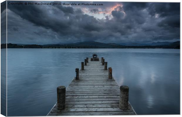 Hope Beyond the Storm, Windermere Jetty Canvas Print by Phil MacDonald