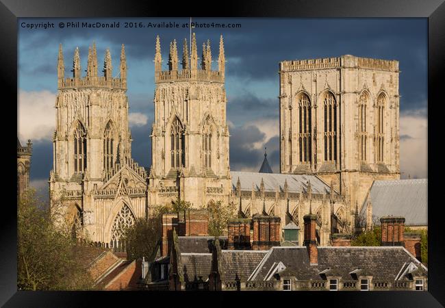 York Minster from the City Walls Framed Print by Phil MacDonald