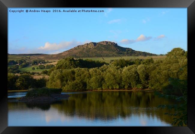 The Roaches in the Peak district above Titterswort Framed Print by Andrew Heaps