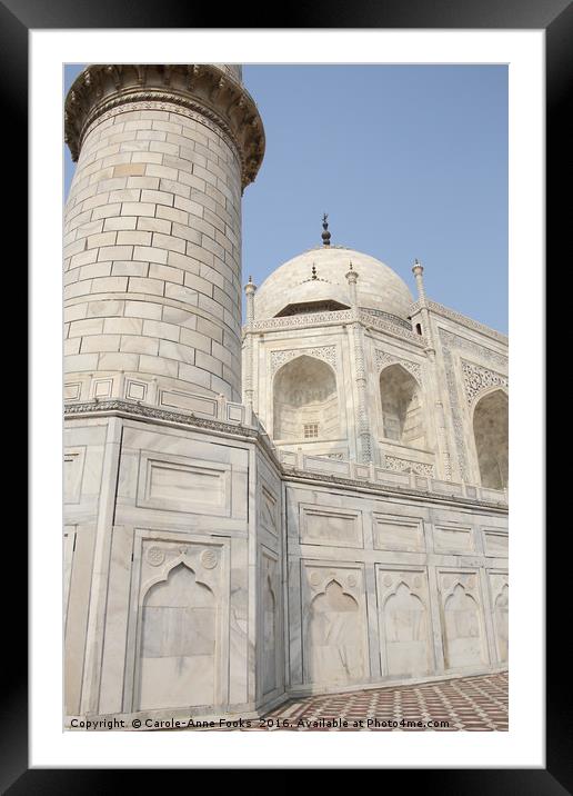 Taj Mahal Framed Mounted Print by Carole-Anne Fooks