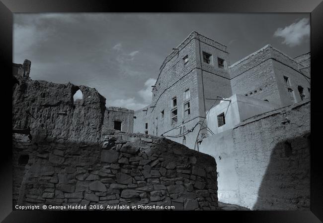 Lost in Oman Framed Print by George Haddad