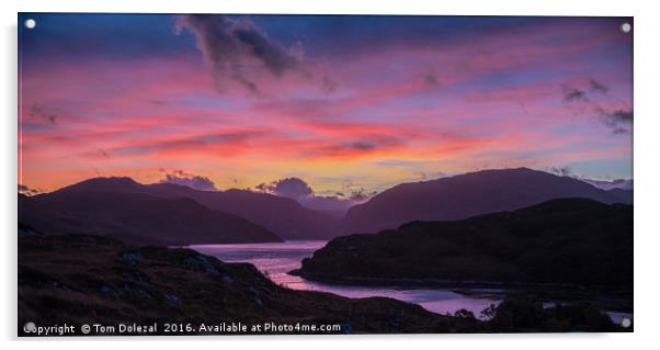 Highland dawn Acrylic by Tom Dolezal