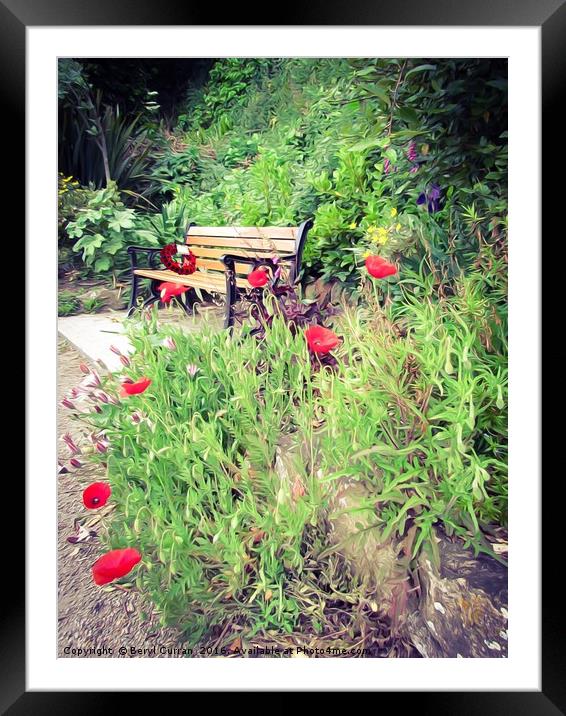 Honouring the Fallen Framed Mounted Print by Beryl Curran