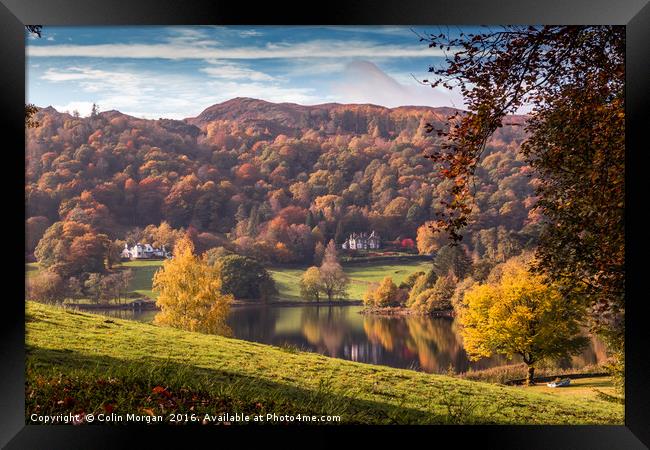Grasmere Autumn Colours Framed Print by Colin Morgan