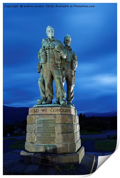 SPEAN STATUE  Print by andrew saxton