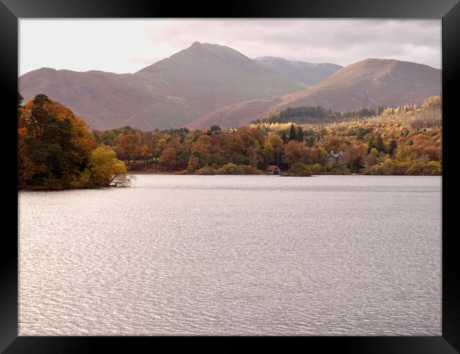 Derwentwater Framed Print by Victor Burnside