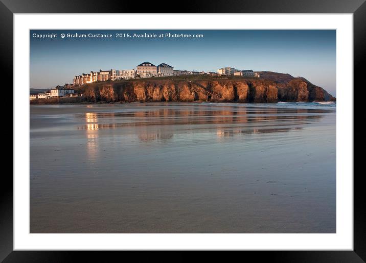 Perranporth, Cornwall Framed Mounted Print by Graham Custance