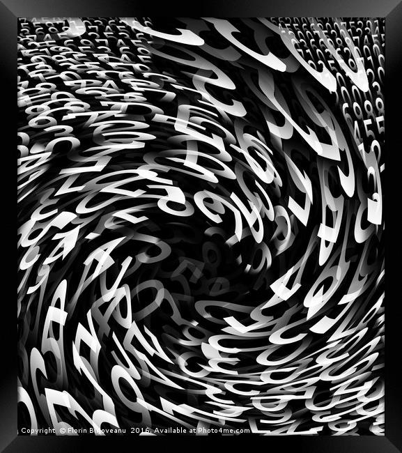 Orientation Twirl Detail Framed Print by Florin Birjoveanu