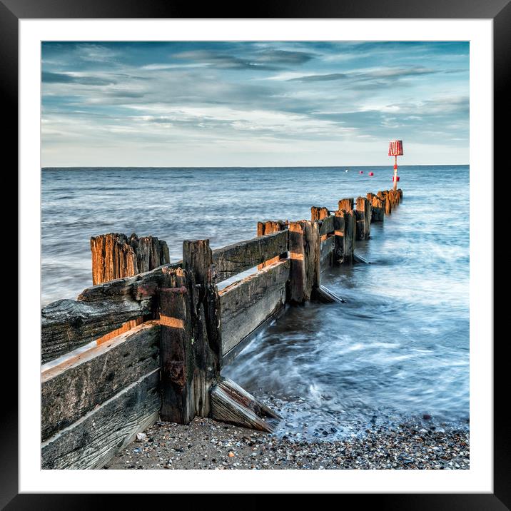 Cleethorpes sea defence Framed Mounted Print by Jason Thompson