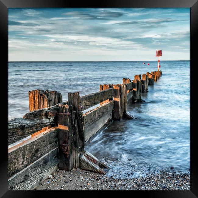 Cleethorpes sea defence Framed Print by Jason Thompson