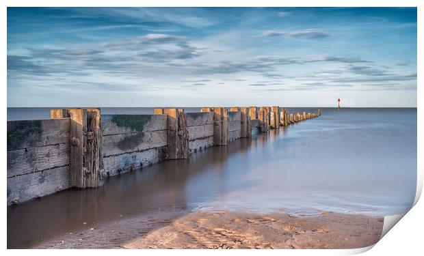 Cleethorpes sea defence Print by Jason Thompson