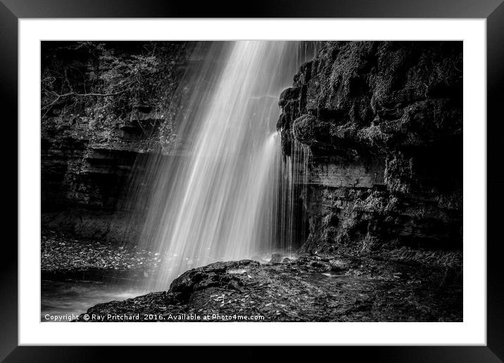 Waterfall in Teesdale Framed Mounted Print by Ray Pritchard