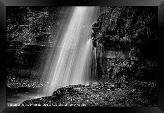 Waterfall in Teesdale Framed Print by Ray Pritchard