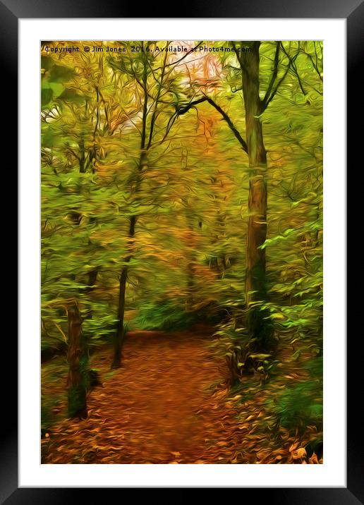 Autumn Enchantment Framed Mounted Print by Jim Jones