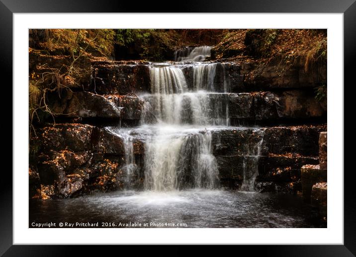 Summerhill Force  Framed Mounted Print by Ray Pritchard