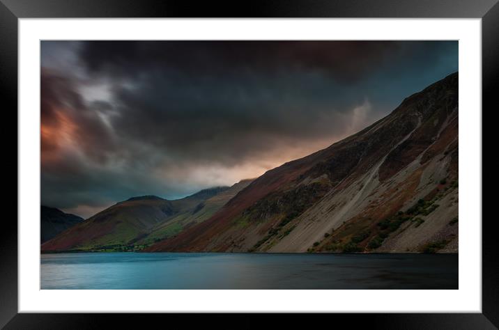 'The Screes' Wast Water Framed Mounted Print by Paul Andrews