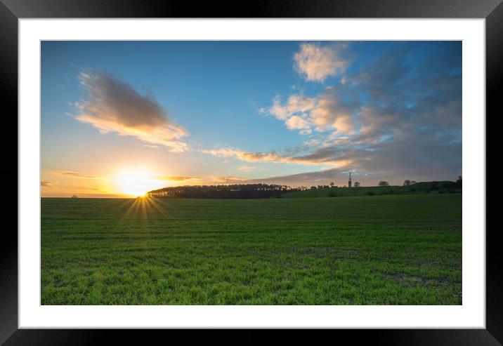 Sun rise at gringley Framed Mounted Print by Jason Thompson
